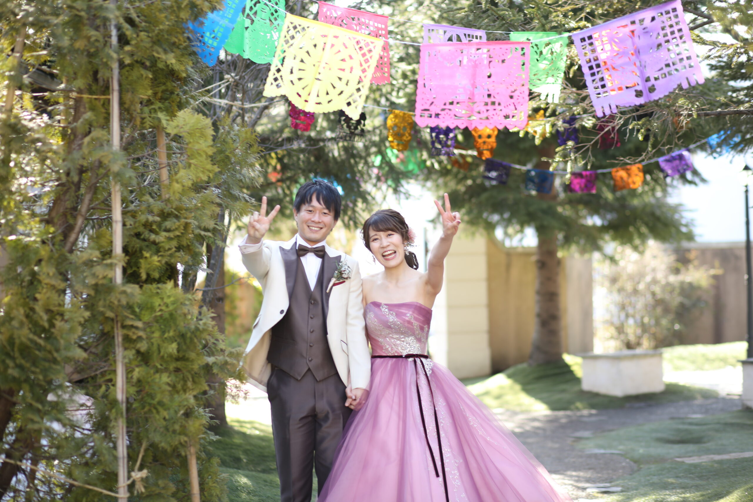 ようこそメキシコの世界へ テーマウェディング 手作り メキシコ プライベートガーデンwedding La Partir ラ パルティール